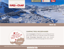 Tablet Screenshot of eurocamp-koessen.com